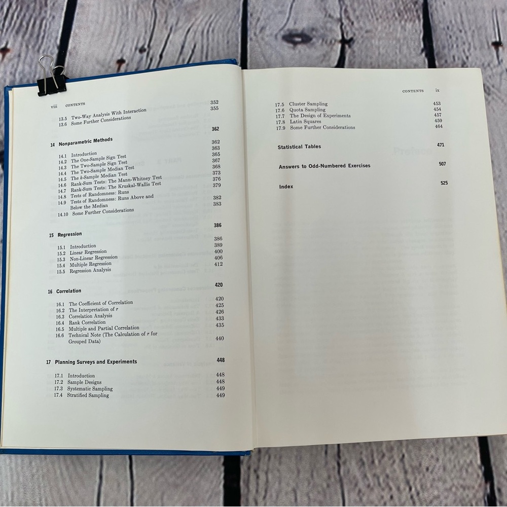 Textbook Modern Elementary Statistics hard bound by John E. Freund - Picture 6 of 6